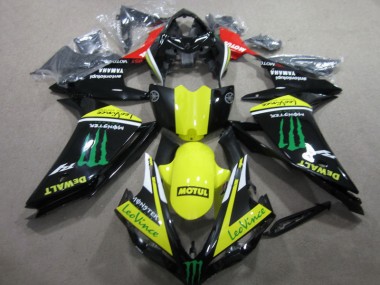Negro Amarillo Motul Leovince Carenado Moto Yamaha R1 07-08