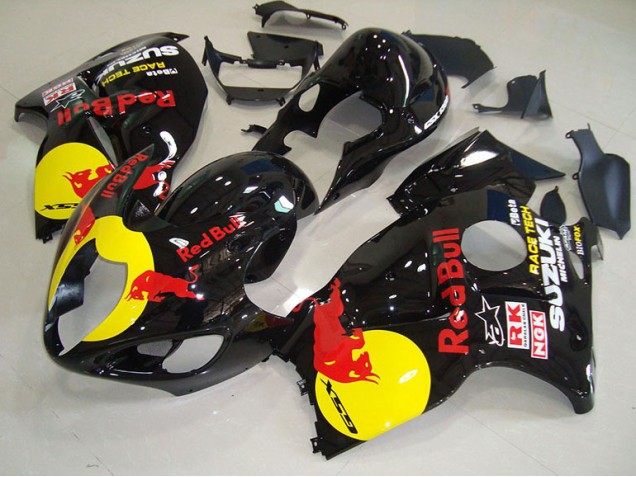 Negro Amarillo Red Bull Carenado Moto Suzuki GSXR 1300 Hayabusa 96-07 Negro Amarillo Red Bull Carenado Moto Suzuki GSXR 1300 Hayabusa 96-07
