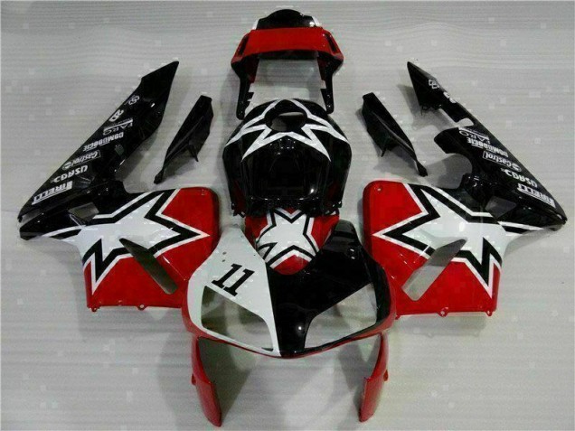 Negro Blanco 11 Carenado Moto Honda CBR 600 RR 03-04 Negro Blanco 11 Carenado Moto Honda CBR 600 RR 03-04