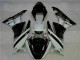 Negro Blanco 3M Touch4 Inyección Kit Carenado Moto Kawasaki ZX6R 09-12 Negro Blanco 3M Touch4 Inyección Kit Carenado Moto Kawasaki ZX6R 09-12