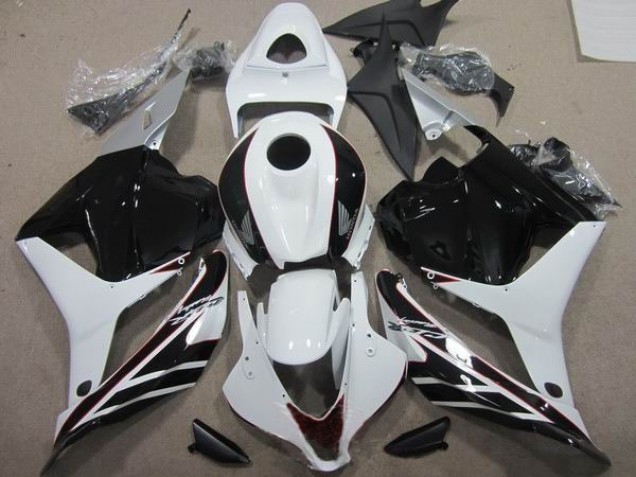 Negro Blanco ABS Moto Plásticos Honda CBR 600 RR 09-12 Negro Blanco ABS Moto Plásticos Honda CBR 600 RR 09-12