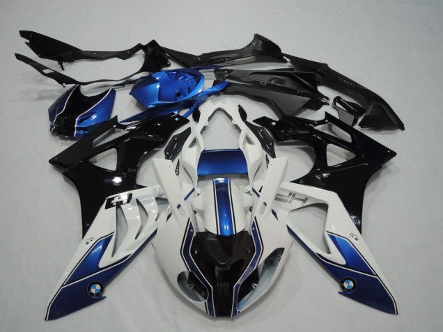 Negro Blanco Azul Carenado Moto BMW S1000RR 09-14 Negro Blanco Azul Carenado Moto BMW S1000RR 09-14