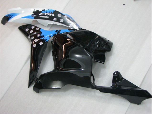 Negro Blanco Azul Carenado Moto Honda CBR 600 RR 09-12 Negro Blanco Azul Carenado Moto Honda CBR 600 RR 09-12