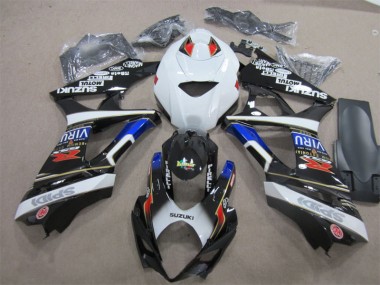 Negro Blanco Azul Inyección Kit Carenado Moto Suzuki GSXR 1000 K7 07-08