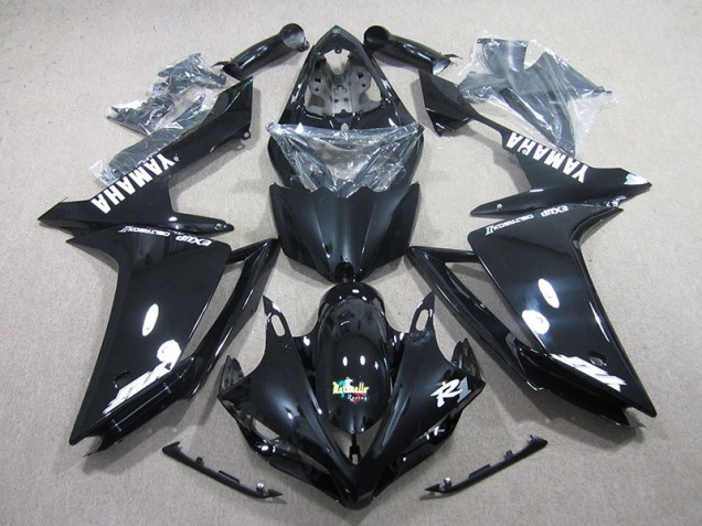 Negro Blanco Calcomanía Kit Carenado ABS Completo Yamaha R1 07-08 Negro Blanco Calcomanía Kit Carenado ABS Completo Yamaha R1 07-08