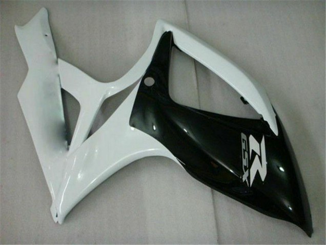 Negro Blanco Carenado Moto Suzuki GSXR 600 / 750 K6 06-07 Negro Blanco Carenado Moto Suzuki GSXR 600 / 750 K6 06-07