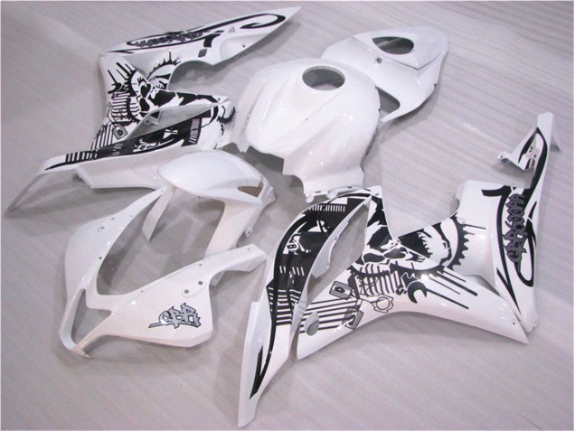 Negro Blanco Carrocería Motocicletas Honda CBR 600 RR 07-08 Negro Blanco Carrocería Motocicletas Honda CBR 600 RR 07-08