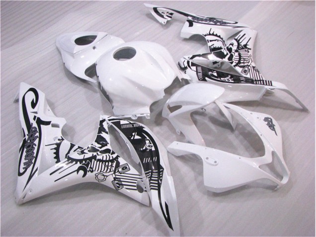 Negro Blanco Carrocería Motocicletas Honda CBR 600 RR 07-08 Negro Blanco Carrocería Motocicletas Honda CBR 600 RR 07-08