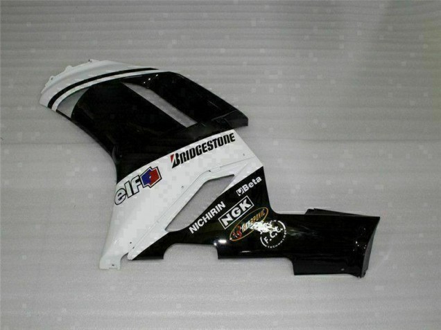 Negro Blanco Carrocería Motocicletas Kawasaki ZX6R 07-08