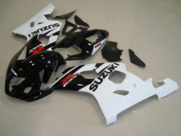 Negro Blanco Carrocería Motocicletas Suzuki GSXR 750 K4 04-05 Negro Blanco Carrocería Motocicletas Suzuki GSXR 750 K4 04-05