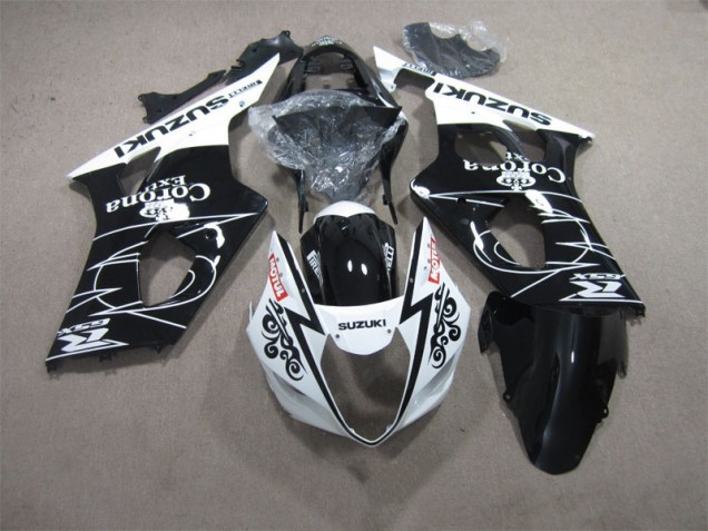 Negro Blanco Corona Extra Motul Carenado Moto Suzuki GSXR 1000 K3 03-04