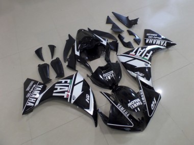 Negro Blanco Fiat Inyección Kits Carenado Moto Yamaha R1 12-14