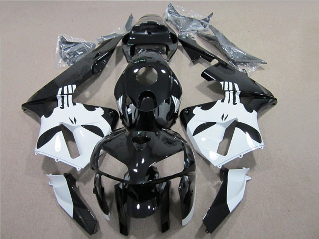 Negro Blanco Kit Carenado Moto Honda CBR 600 RR 05-06 Negro Blanco Kit Carenado Moto Honda CBR 600 RR 05-06