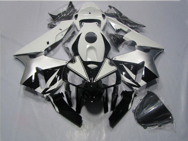 Negro Blanco Kit Completo Carenado Moto Honda CBR 600 RR 05-06 Negro Blanco Kit Completo Carenado Moto Honda CBR 600 RR 05-06