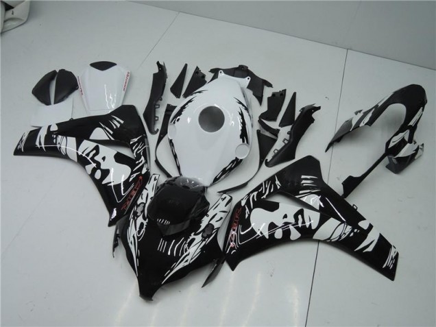 Negro Blanco Kits Completo Carenado Moto ABS Honda CBR 1000 RR 08-11 Negro Blanco Kits Completo Carenado Moto ABS Honda CBR 1000 RR 08-11