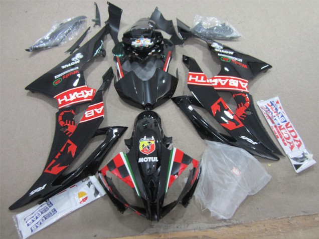 Negro Blanco Motul Carenado Moto Yamaha R6 08-16 Negro Blanco Motul Carenado Moto Yamaha R6 08-16