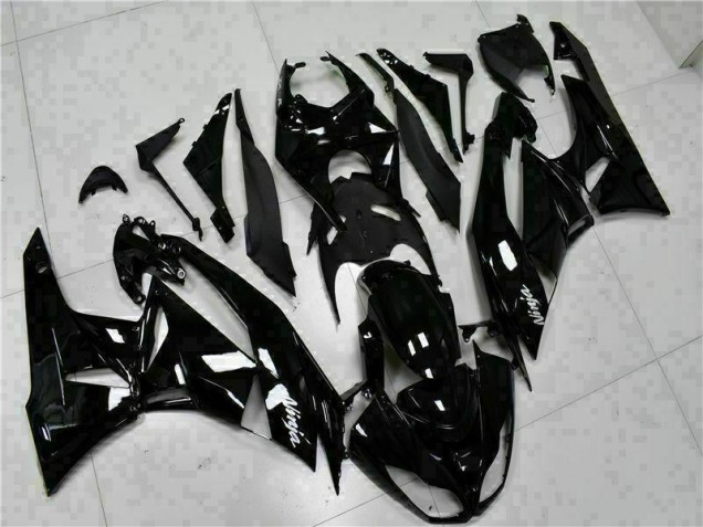 Negro Blanco Ninja Carenado Moto Kawasaki ZX6R 09-12 Negro Blanco Ninja Carenado Moto Kawasaki ZX6R 09-12