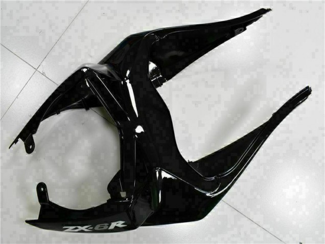 Negro Blanco Ninja Carenado Moto Kawasaki ZX6R 09-12 Negro Blanco Ninja Carenado Moto Kawasaki ZX6R 09-12