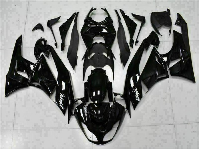 Negro Blanco Ninja Carenado Moto Kawasaki ZX6R 09-12 Negro Blanco Ninja Carenado Moto Kawasaki ZX6R 09-12