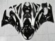 Negro Blanco Ninja Carenado Moto Kawasaki ZX6R 09-12 Negro Blanco Ninja Carenado Moto Kawasaki ZX6R 09-12