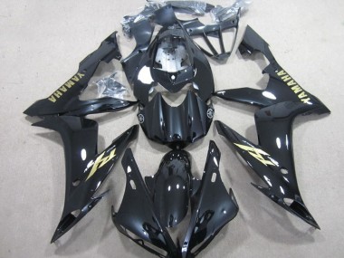 Negro Blanco Oro Calcomanía Carenado Moto Yamaha R1 04-06