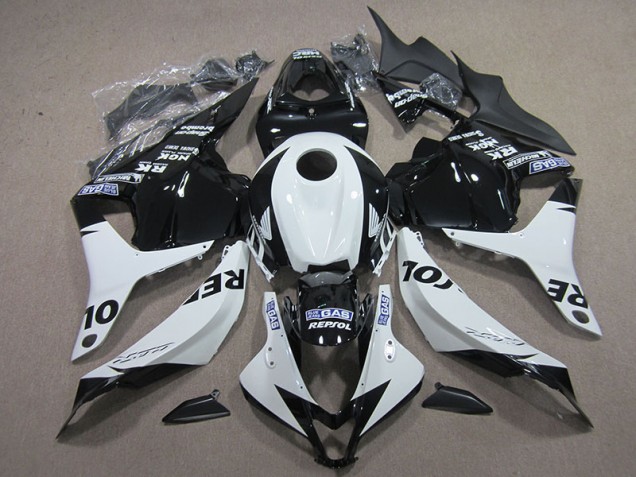 Negro Blanco Repsol Carenado Moto Honda CBR 600 RR 09-12 Negro Blanco Repsol Carenado Moto Honda CBR 600 RR 09-12