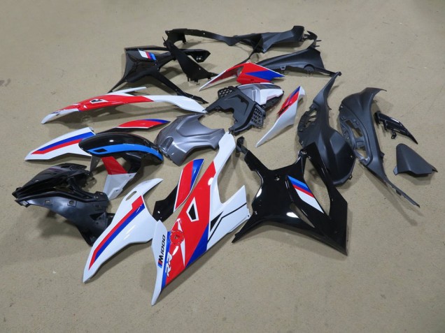 Negro Blanco Rojo Azul Kit Carenado ABS Completo BMW S1000RR 19-21 Negro Blanco Rojo Azul Kit Carenado ABS Completo BMW S1000RR 19-21