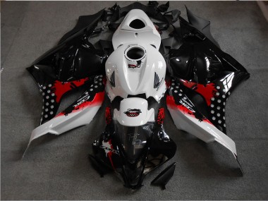 Negro Blanco Rojo Carenado Moto Honda CBR 600 RR 09-12