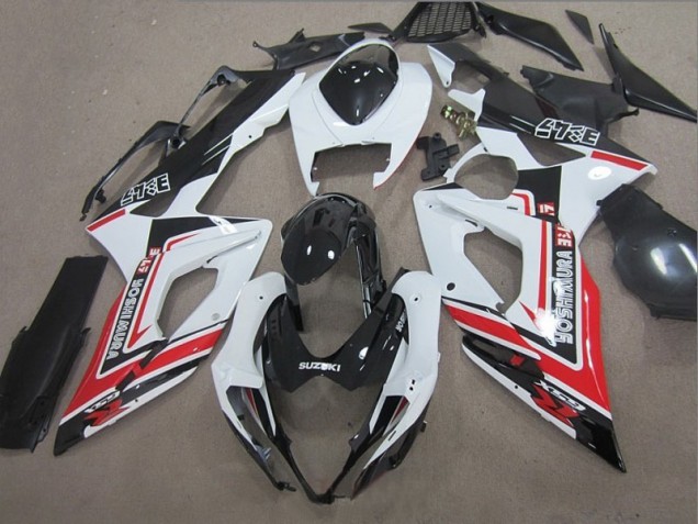 Negro Blanco Rojo Carenado Moto Suzuki GSXR 1000 K5 05-06 Negro Blanco Rojo Carenado Moto Suzuki GSXR 1000 K5 05-06