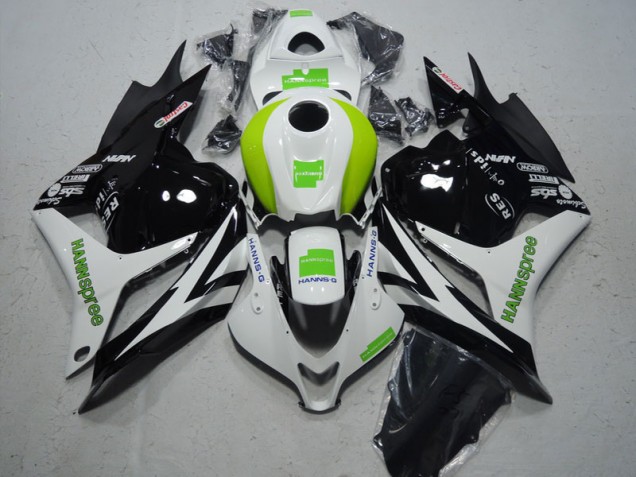 Negro Blanco Verde Hannspree ABS Kits Carenado Moto Honda CBR 600 RR 09-12 Negro Blanco Verde Hannspree ABS Kits Carenado Moto Honda CBR 600 RR 09-12