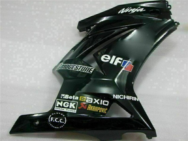 Negro Carrocería Motocicletas Kawasaki EX250 08-12 Negro Carrocería Motocicletas Kawasaki EX250 08-12