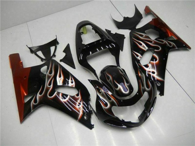 Negro Carrocería Motocicletas Suzuki GSXR 600 / 750 K1 K2 K3 01-03 Negro Carrocería Motocicletas Suzuki GSXR 600 / 750 K1 K2 K3 01-03