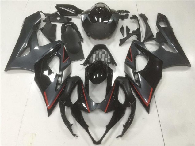 Negro Gris Carenado Moto Suzuki GSXR 1000 K5 05-06 Negro Gris Carenado Moto Suzuki GSXR 1000 K5 05-06