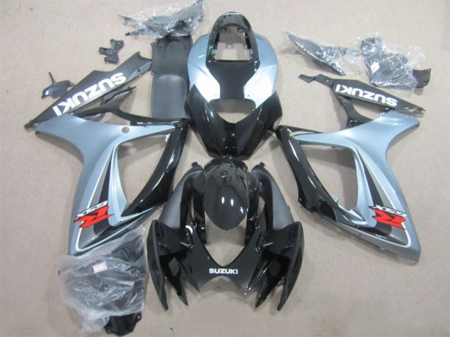 Negro Gris Carenado Moto Suzuki GSXR 600 K6 06-07 Negro Gris Carenado Moto Suzuki GSXR 600 K6 06-07