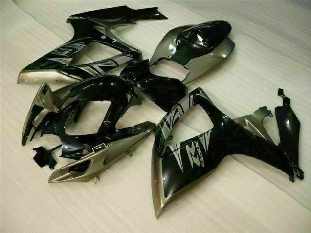 Negro Gris Kit Carenado Moto Suzuki GSXR 600 / 750 K6 06-07 Negro Gris Kit Carenado Moto Suzuki GSXR 600 / 750 K6 06-07