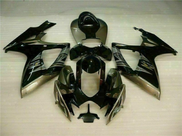 Negro Gris Kit Carenado Moto Suzuki GSXR 600 / 750 K6 06-07 Negro Gris Kit Carenado Moto Suzuki GSXR 600 / 750 K6 06-07