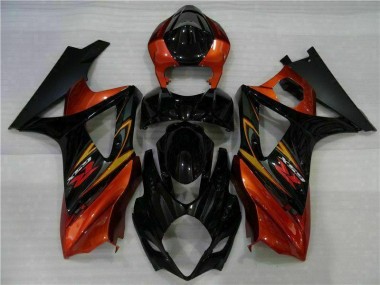 Negro Kit ABS Carenado Motocicleta Suzuki GSXR 1000 K7 07-08
