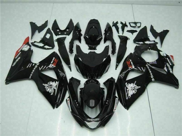 Negro Kit ABS Carenado Motocicleta Suzuki GSXR 1000 K9 09-16 Negro Kit ABS Carenado Motocicleta Suzuki GSXR 1000 K9 09-16