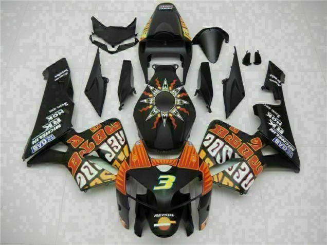 Negro Kit Completo Carenado Moto Honda CBR 600 RR 05-06 Negro Kit Completo Carenado Moto Honda CBR 600 RR 05-06