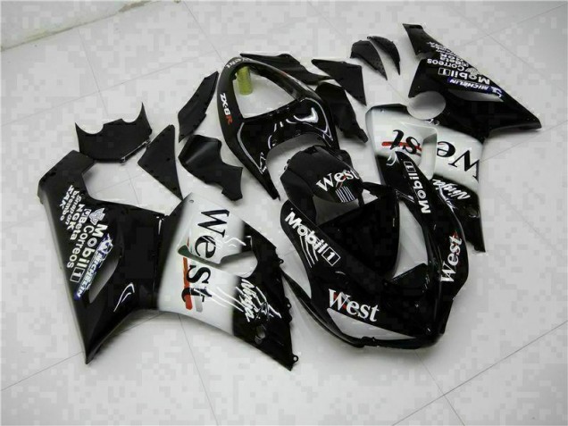 Negro Kit Completo Carenado Moto Kawasaki ZX6R 05-06 Negro Kit Completo Carenado Moto Kawasaki ZX6R 05-06