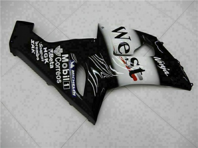 Negro Kit Completo Carenado Moto Kawasaki ZX6R 05-06 Negro Kit Completo Carenado Moto Kawasaki ZX6R 05-06
