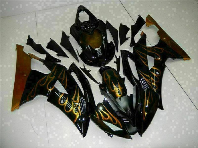 Negro Kits Completo Carenado Moto ABS Yamaha R6 08-16 Negro Kits Completo Carenado Moto ABS Yamaha R6 08-16