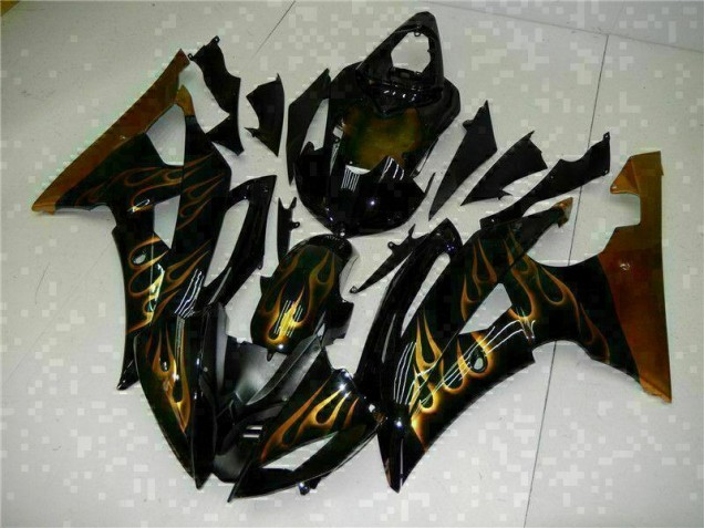 Negro Kits Completo Carenado Moto ABS Yamaha R6 08-16 Negro Kits Completo Carenado Moto ABS Yamaha R6 08-16