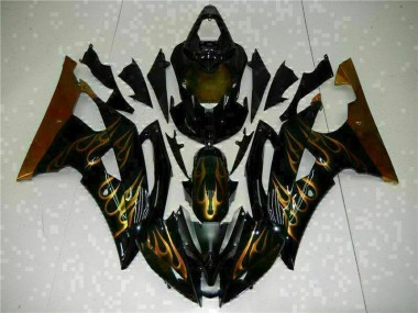 Negro Kits Completo Carenado Moto ABS Yamaha R6 08-16