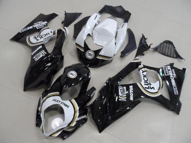 Negro Lucky Strike Carenado Moto Suzuki GSXR 1000 K7 07-08 Negro Lucky Strike Carenado Moto Suzuki GSXR 1000 K7 07-08