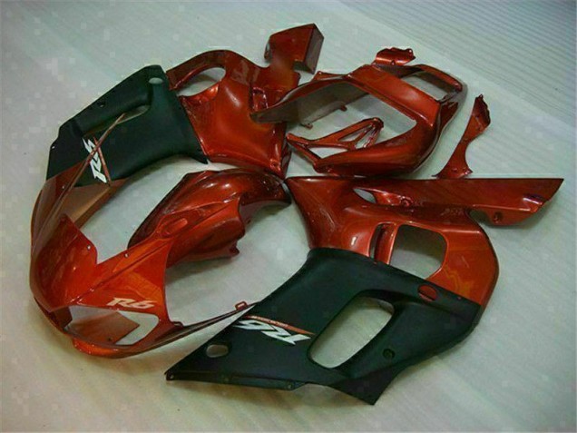 Negro Marrón Carenado Moto Yamaha R6 98-02 Negro Marrón Carenado Moto Yamaha R6 98-02