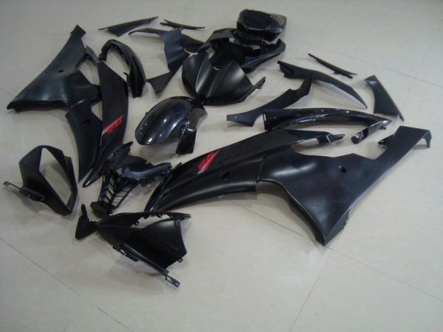 Negro Mate Brillante Negro Carenado Moto Yamaha R6 08-16 Negro Mate Brillante Negro Carenado Moto Yamaha R6 08-16