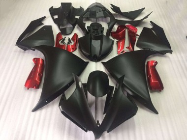 Negro Mate Brillante Rojo Carenado Moto Yamaha R1 09-11