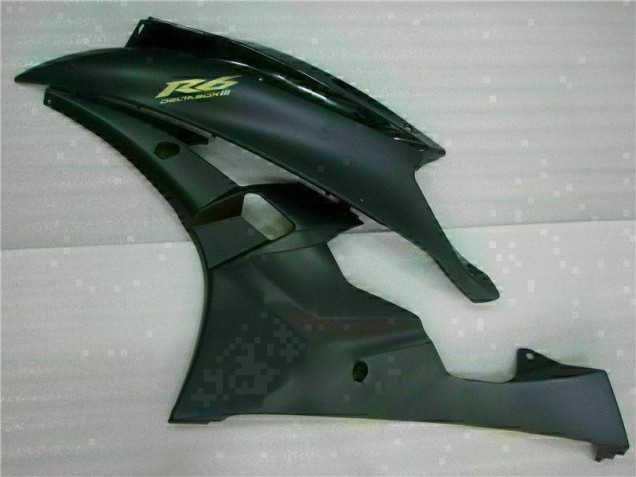 Negro Mate Carenado & Plástico Moto Yamaha R6 06-07 Negro Mate Carenado & Plástico Moto Yamaha R6 06-07