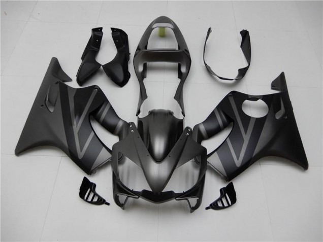 Negro Mate Gris Carenado Moto Honda CBR 600 F4i 01-03